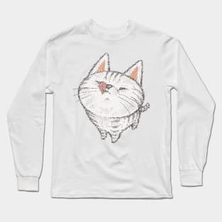 American short hair stick out tongue Long Sleeve T-Shirt